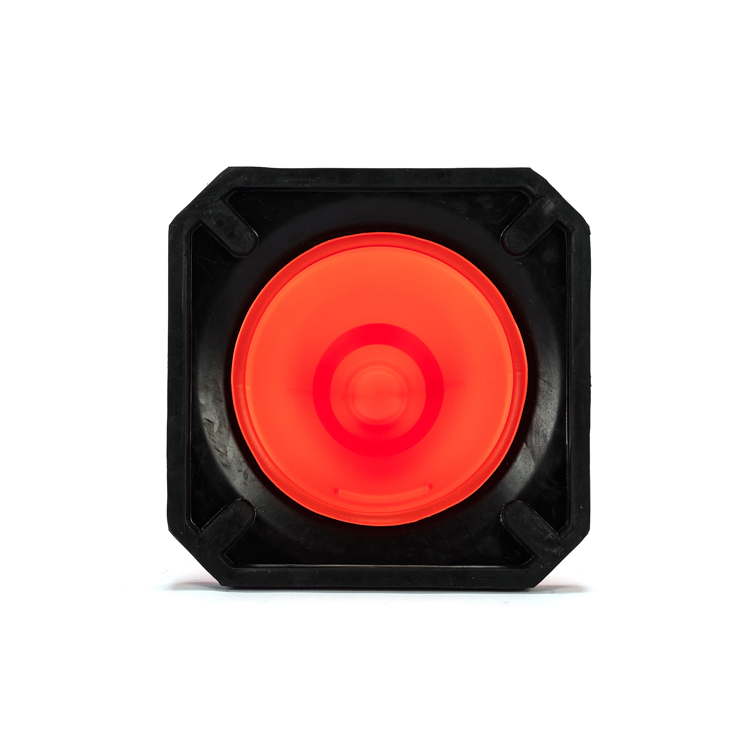 RC500PR-1 CÔNE DE CIRCULATION EN PE (BASE EN CAOUTCHOUC)